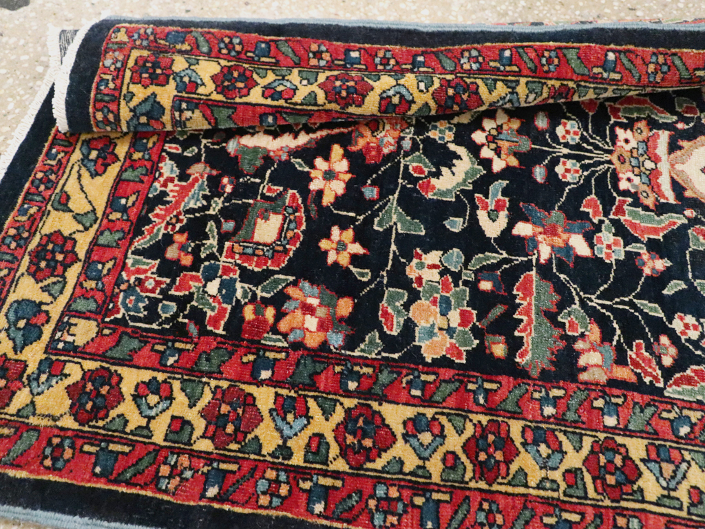 Antique Persian Sarouk Fereghan Throw Rug (Pair: 2 of 2), No.16997 - Gsblank