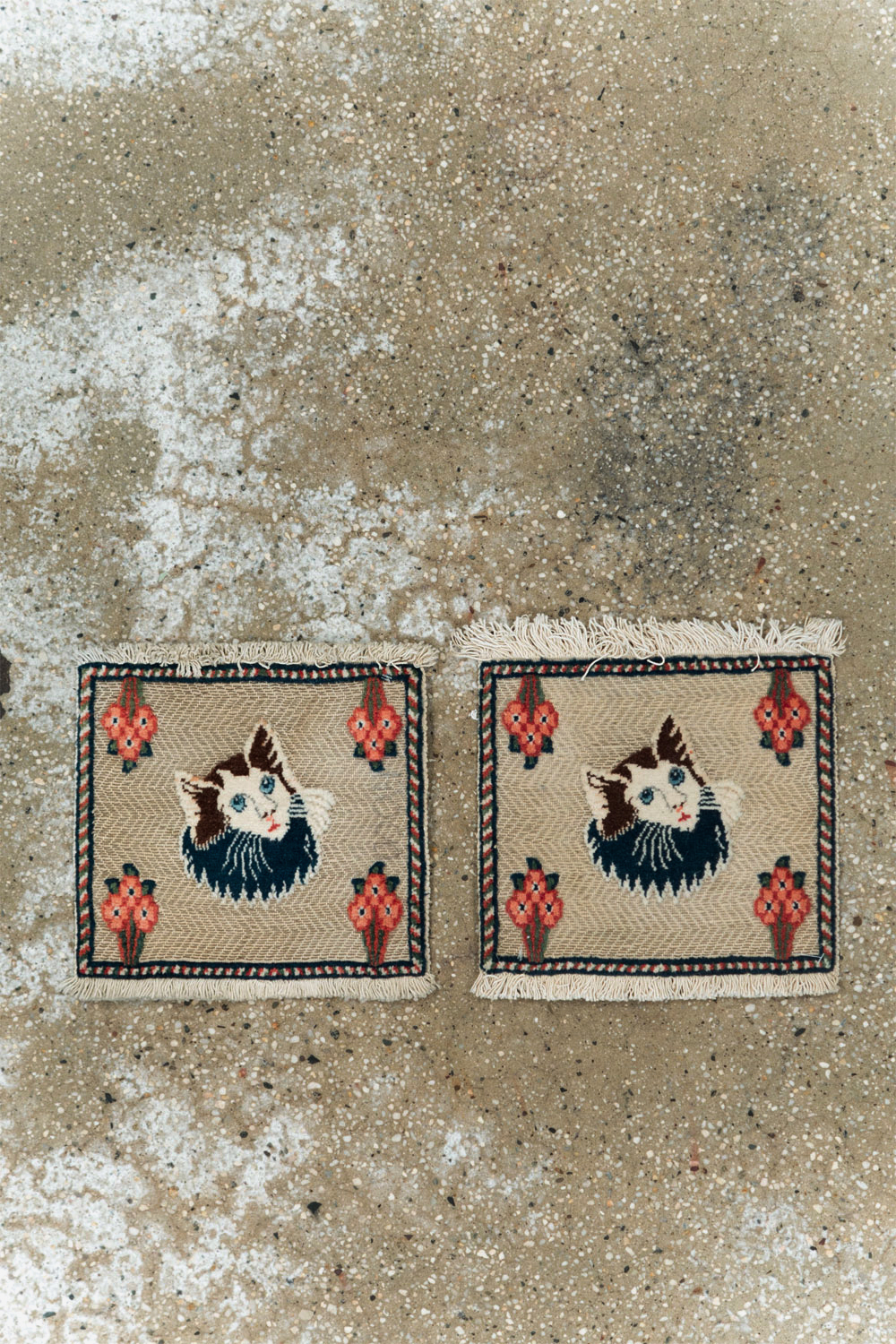 Vintage Persian Souf Tabriz Pictorial Rug (Pair: 2 of 2), No.17000 - Gsblank