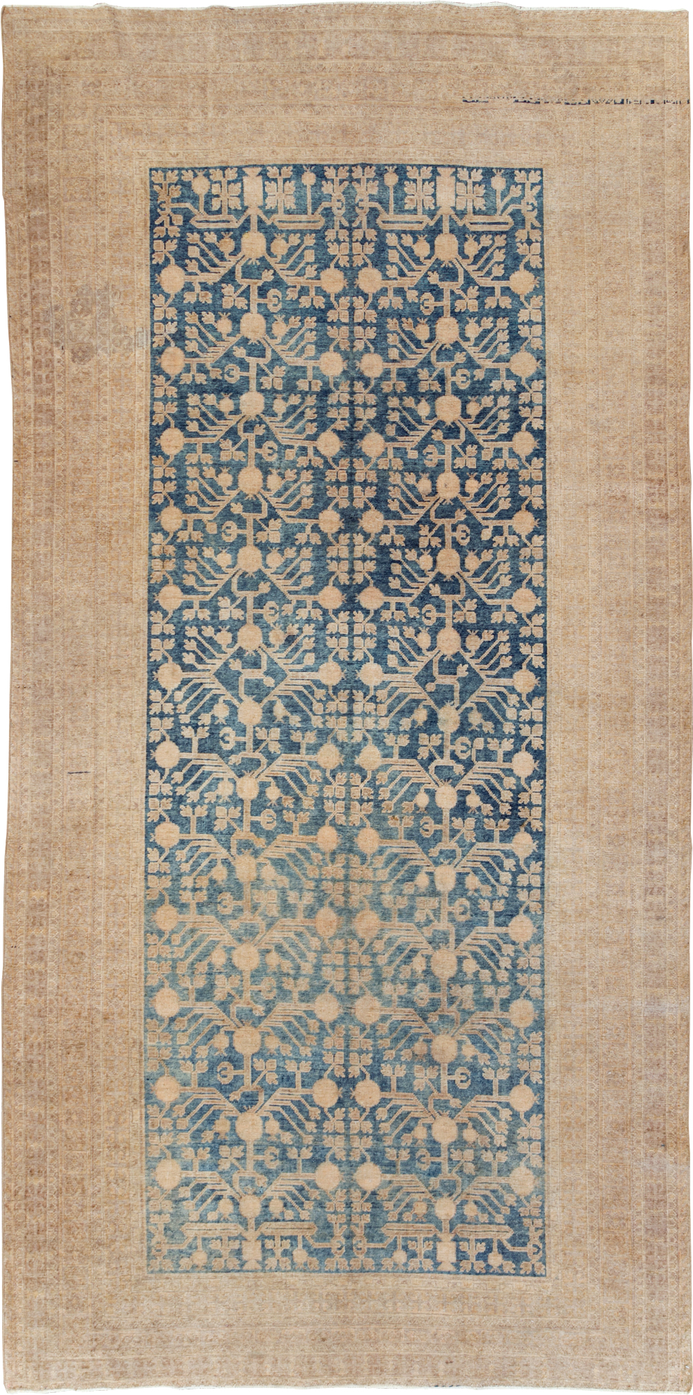 Antique East Turkestan Khotan Carpet, No.17023 - Gsblank
