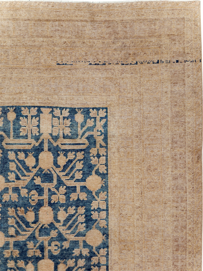 Antique East Turkestan Khotan Carpet, No.17023 - Gsblank
