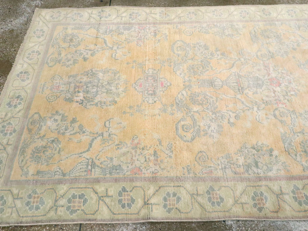 Vintage Indian Cotton Agra Wide Gallery Runner , No.17048 - Gsblank