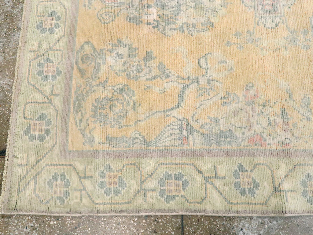 Vintage Indian Cotton Agra Wide Gallery Runner , No.17048 - Gsblank