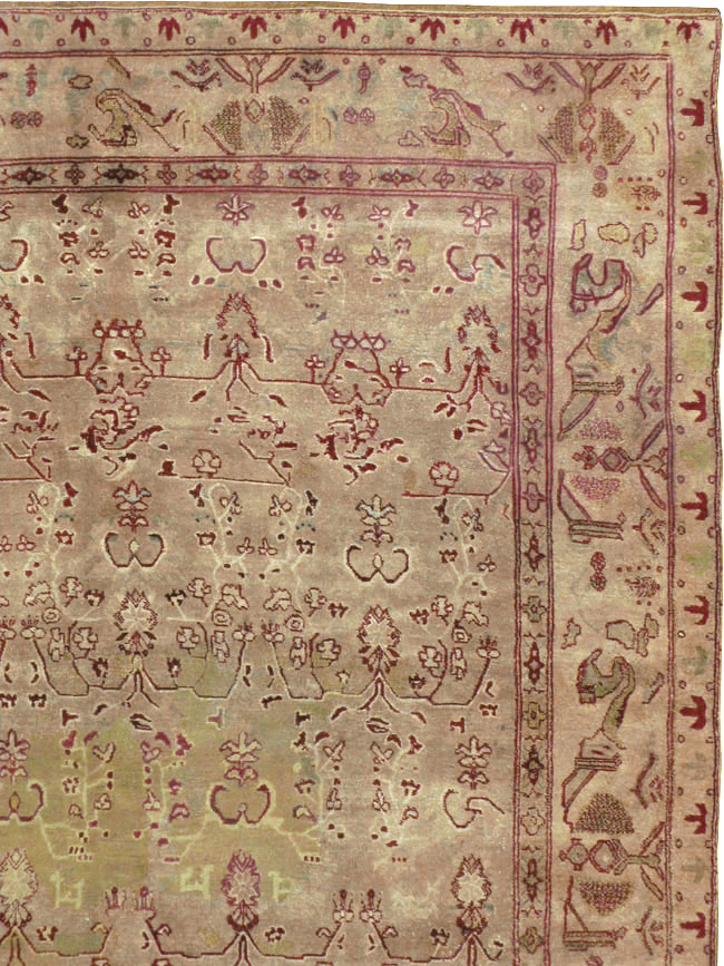 Antique Indian Agra Carpet, No.17051 - Gsblank