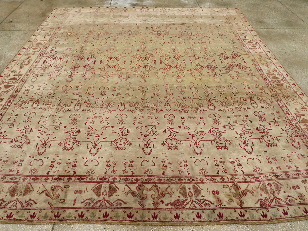 Antique Indian Agra Carpet, No.17051 - Gsblank