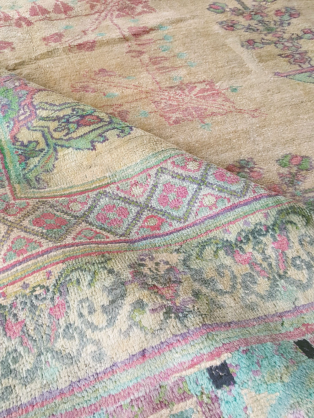 Antique Indian Agra Carpet, No.17052 - Gsblank