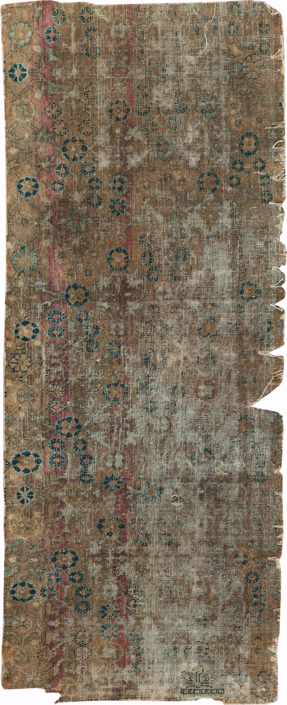 Antique East Turkestan Silk Khotan Fragment, No.17054 - Gsblank