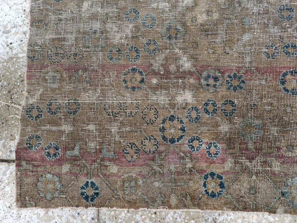 Antique East Turkestan Silk Khotan Fragment, No.17054 - Gsblank