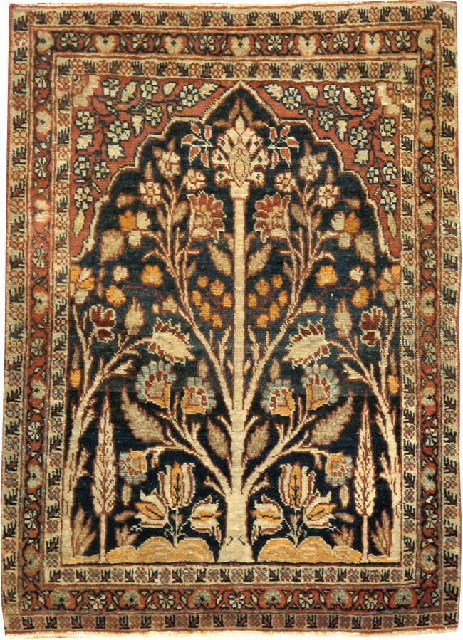 Antique Persian Tabriz Hagi Jalili Rug, No.17058 - Gsblank