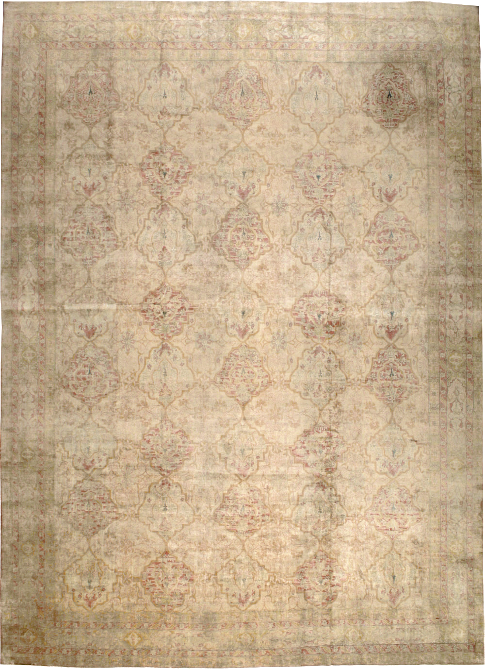 Antique Indian Lahore Carpet, No.17060 - Gsblank