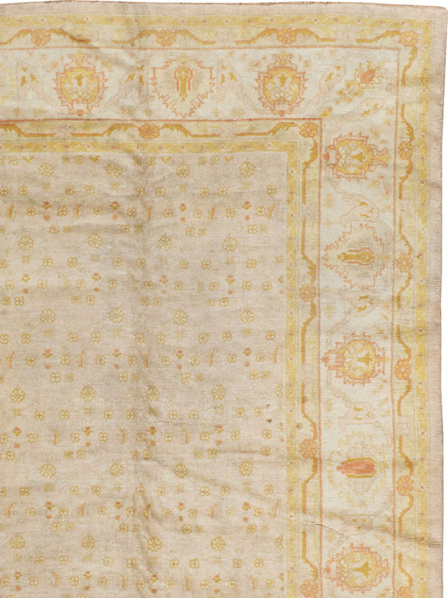 Antique Turkish Oushak Carpet, No.17077 - Gsblank