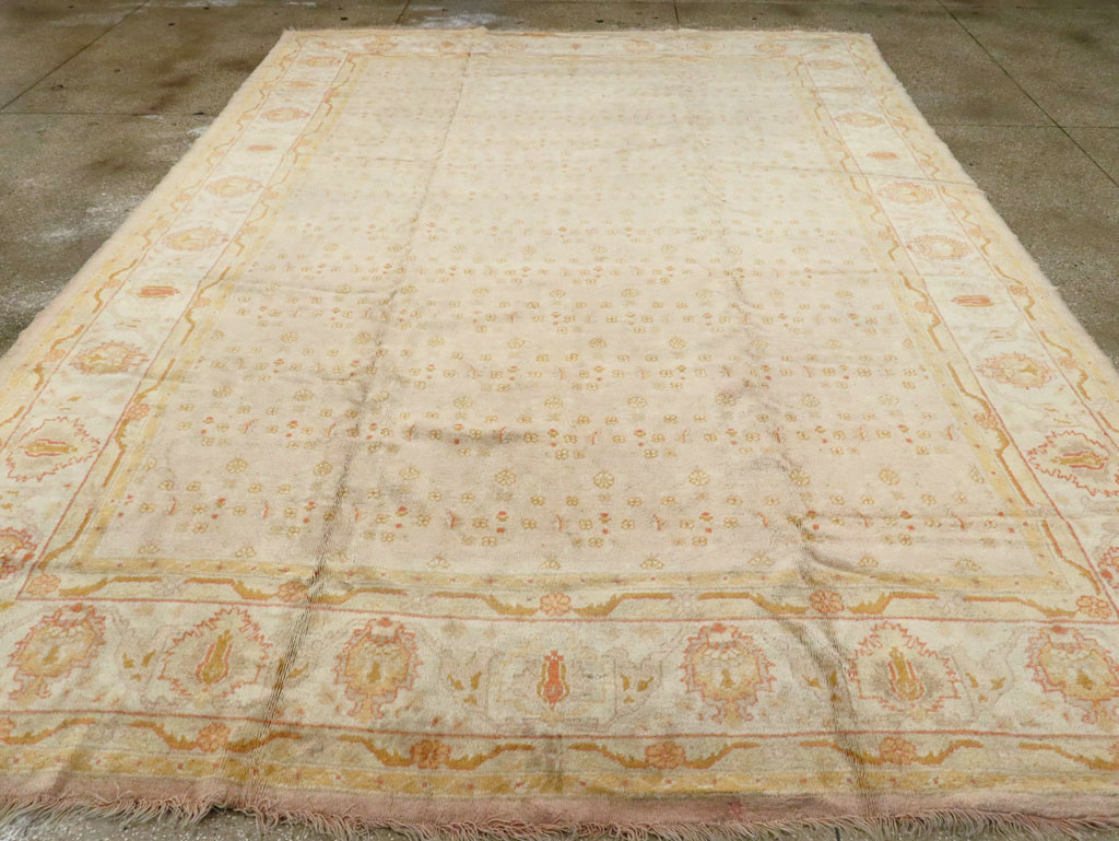 Antique Turkish Oushak Carpet, No.17077 - Gsblank