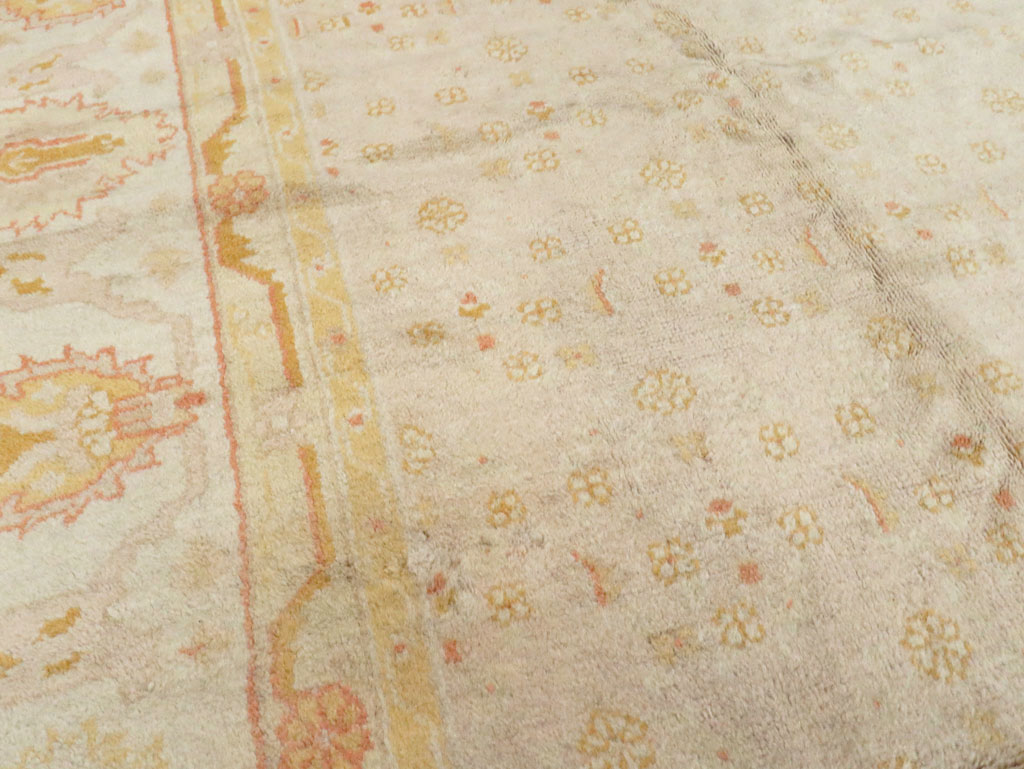 Antique Turkish Oushak Carpet, No.17077 - Gsblank