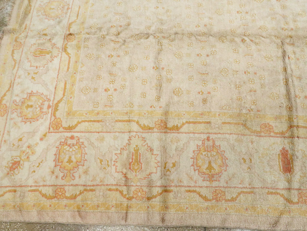 Antique Turkish Oushak Carpet, No.17077 - Gsblank