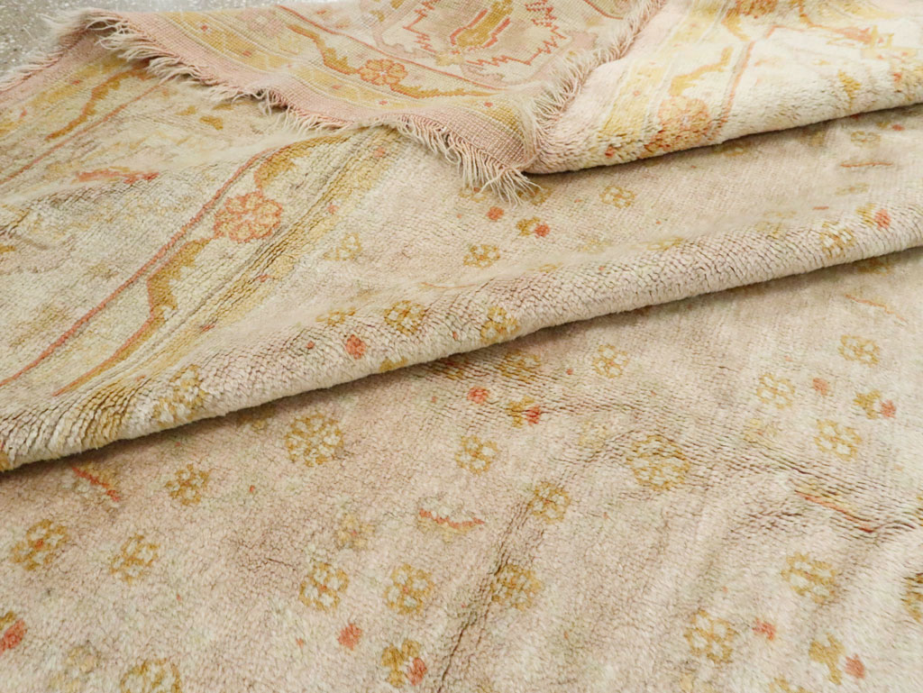 Antique Turkish Oushak Carpet, No.17077 - Gsblank