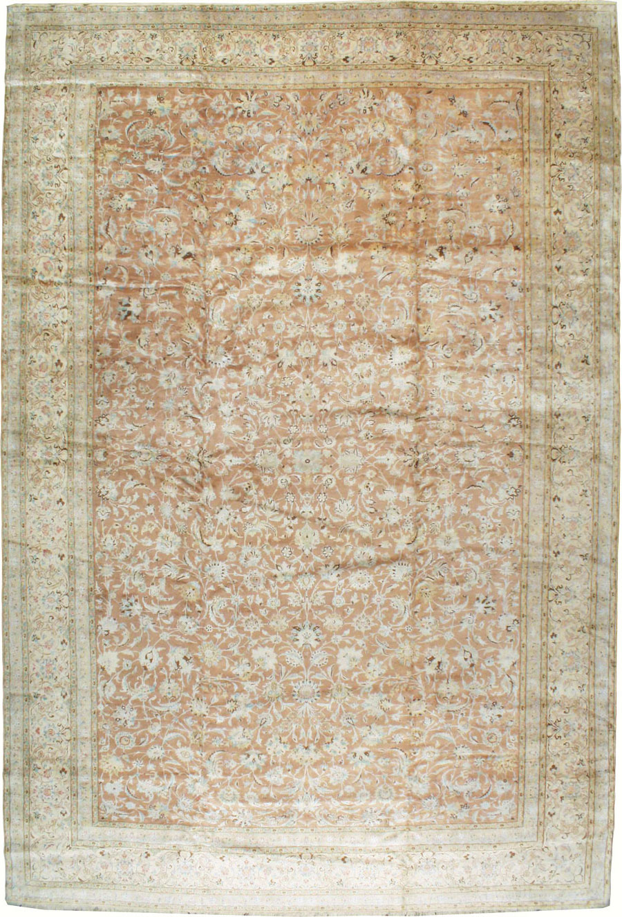 Vintage Persian Nain Carpet, No.17092 - Gsblank