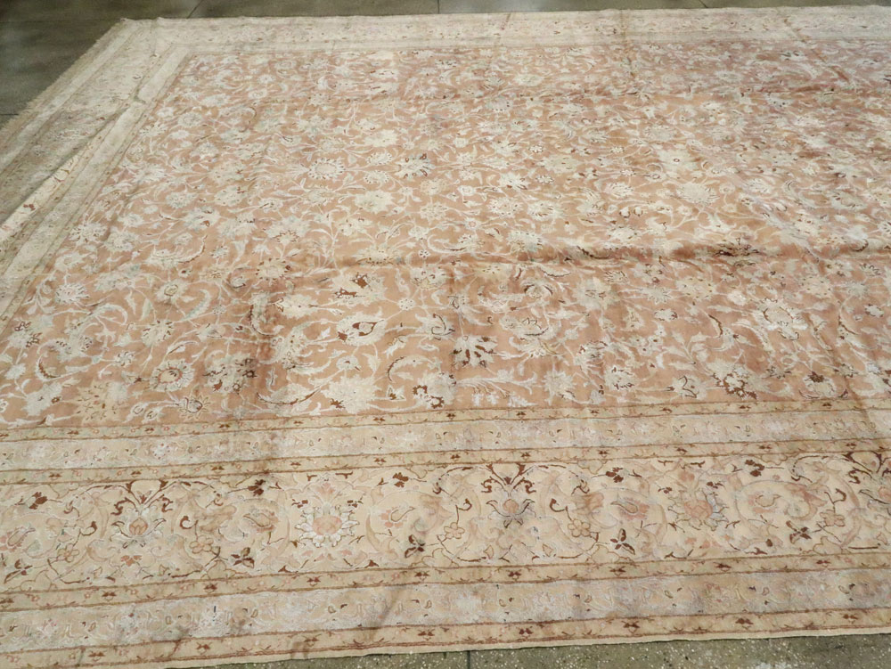 Vintage Persian Nain Carpet, No.17092 - Gsblank