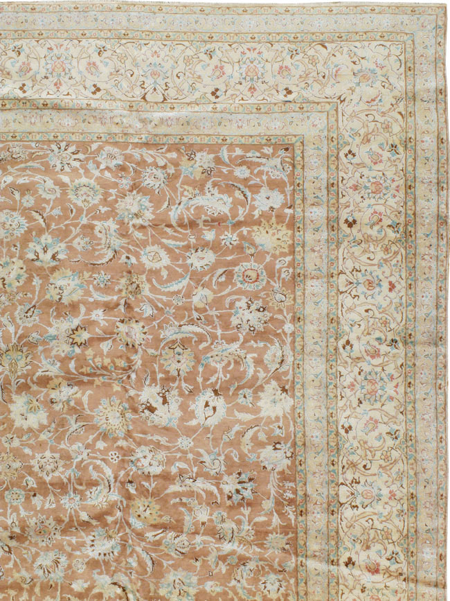 Vintage Persian Nain Carpet, No.17092 - Gsblank