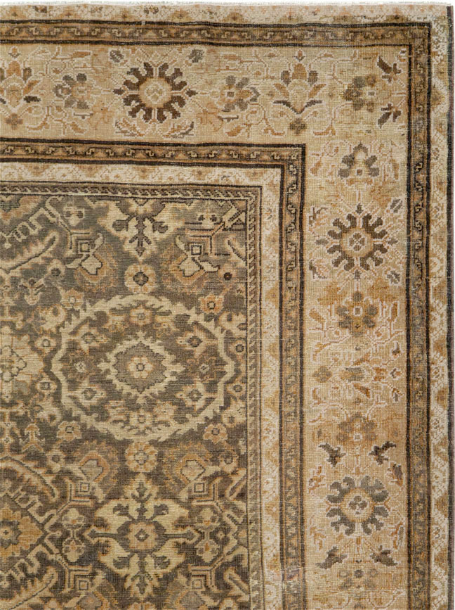 Antique Persian Mahal Room Size Carpet, No.17104 - Gsblank