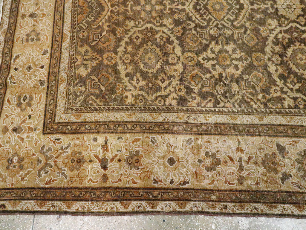 Antique Persian Mahal Room Size Carpet, No.17104 - Gsblank