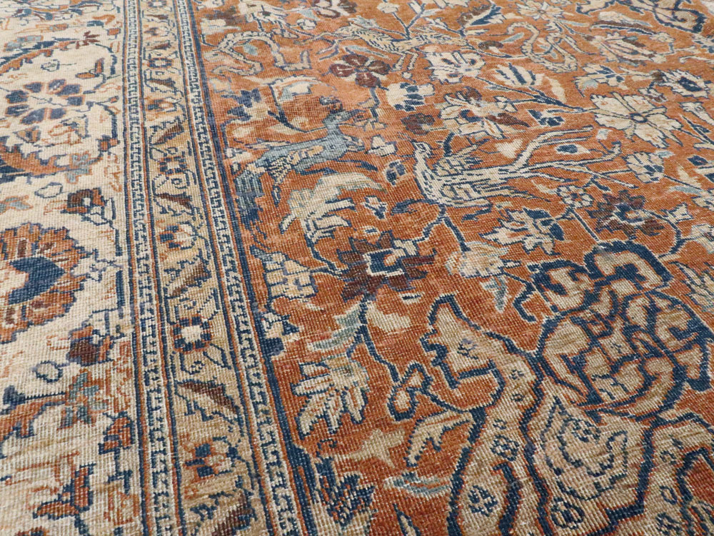Antique Persian Tabriz Carpet, No.17115 - Gsblank