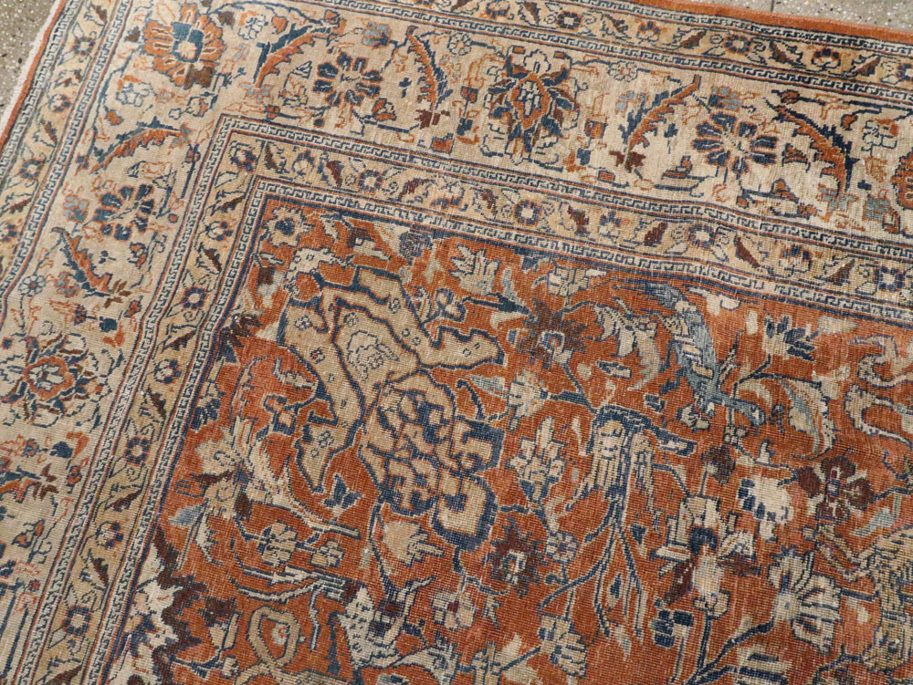 Antique Persian Tabriz Carpet, No.17115 - Gsblank