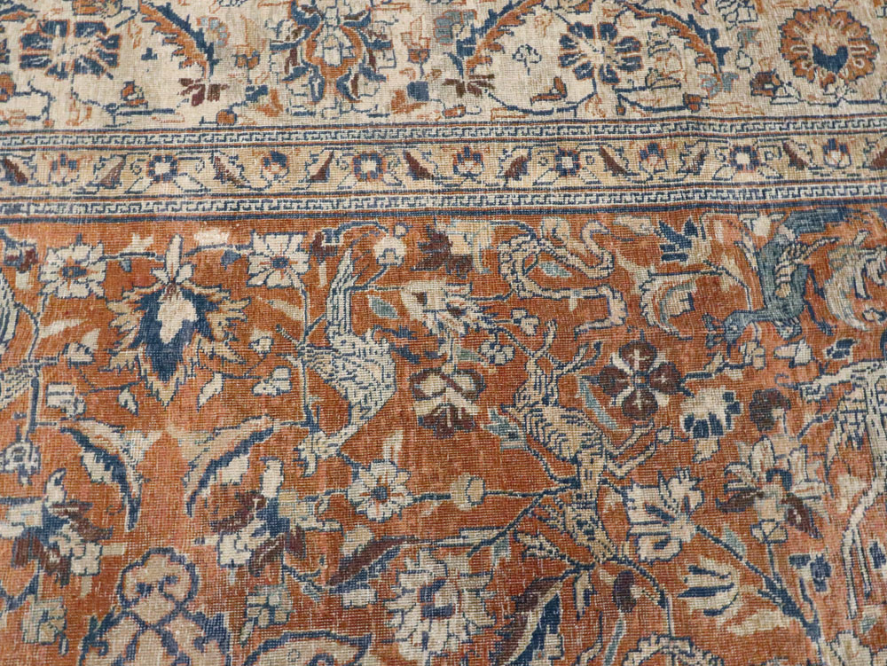Antique Persian Tabriz Carpet, No.17115 - Gsblank