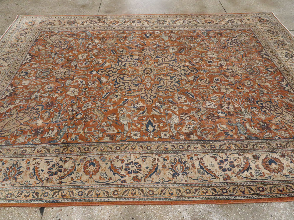 Antique Persian Tabriz Carpet, No.17115 - Gsblank
