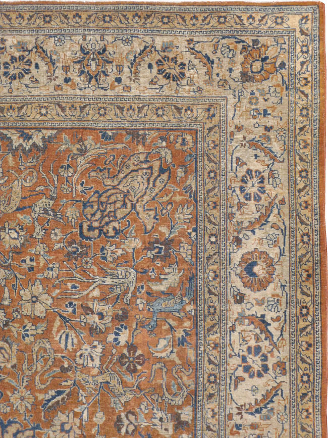 Antique Persian Tabriz Carpet, No.17115 - Gsblank