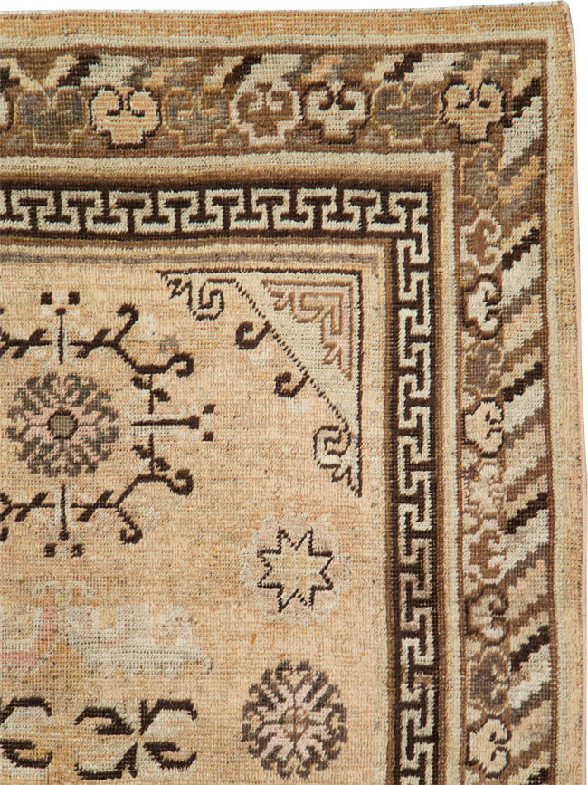 Antique East Turkestan Khotan Rug, No.17128 - Gsblank