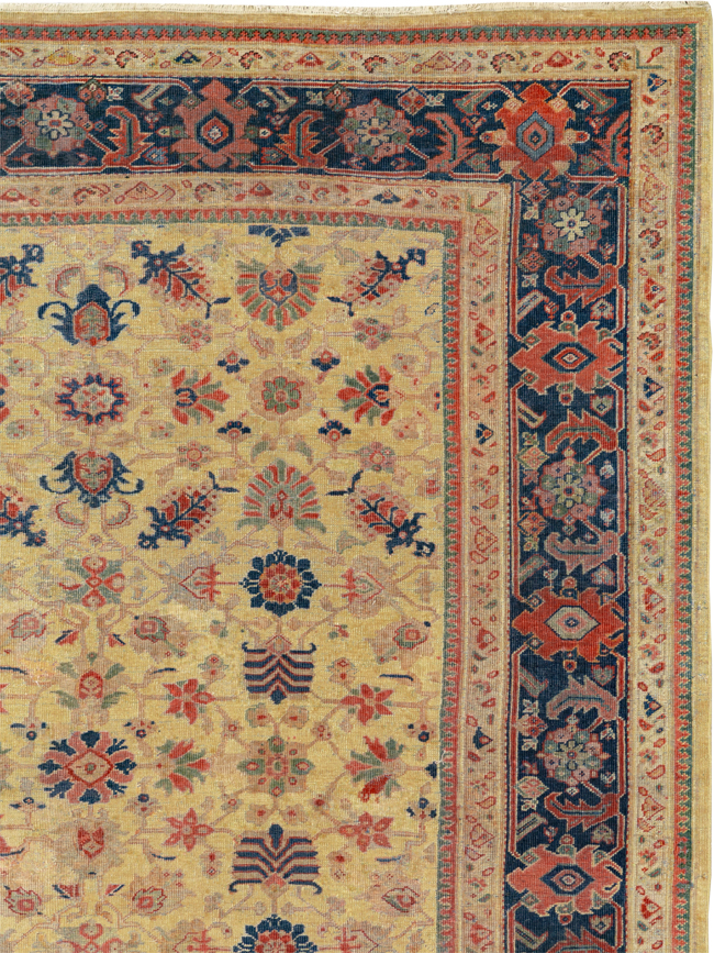 Antique Persian Mahal Large Room Size Carpet, No.17132 - Gsblank