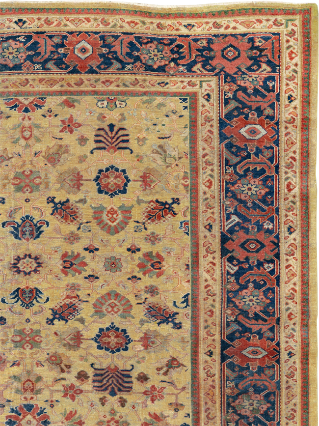 Antique Persian Mahal Large Room Size Carpet, No.17132 - Gsblank