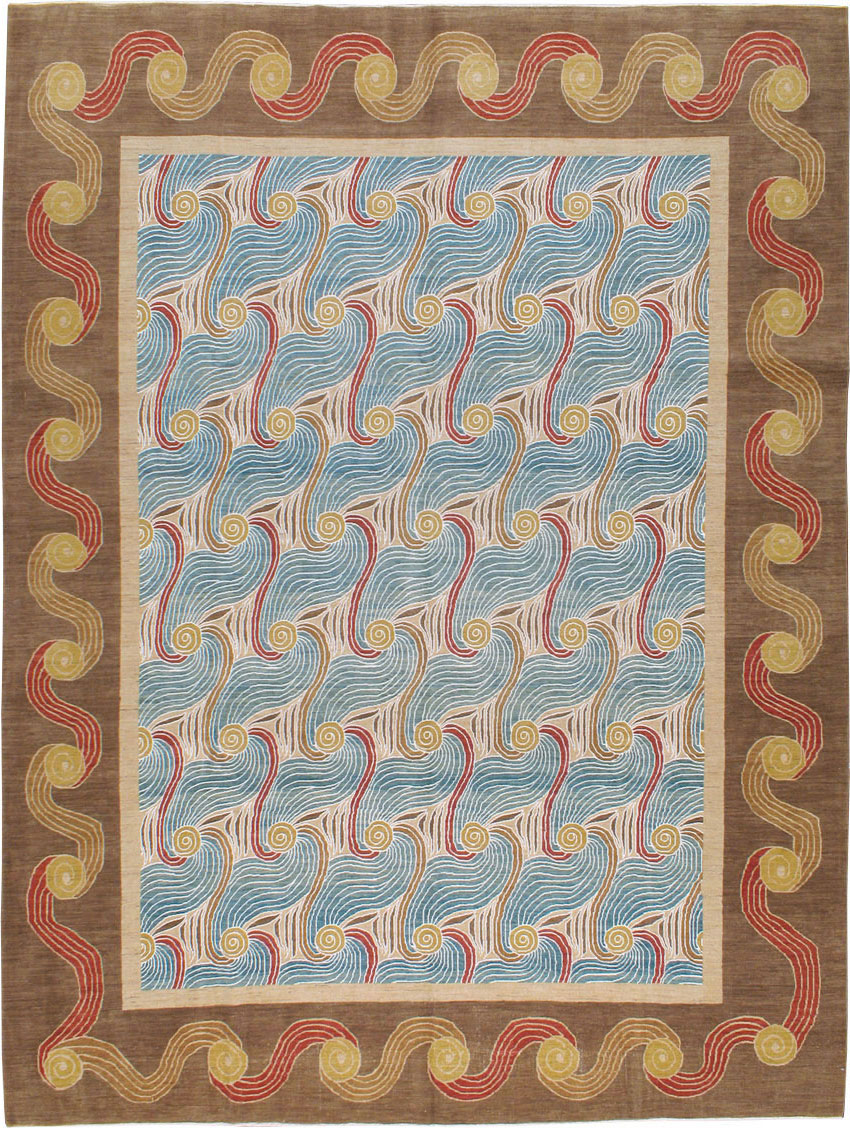 Modern Persian Tabriz Room Size Carpet, No.17161 - Gsblank
