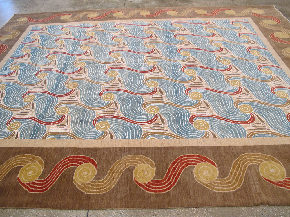 Modern Persian Tabriz Room Size Carpet, No.17161 - Gsblank