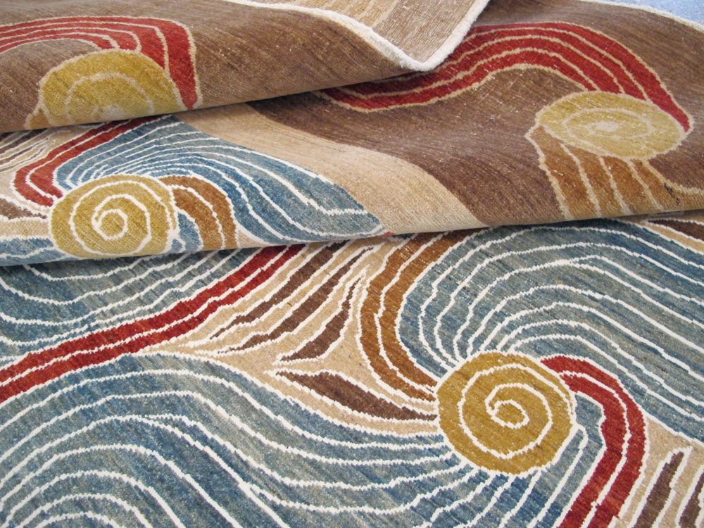 Modern Persian Tabriz Room Size Carpet, No.17161 - Gsblank