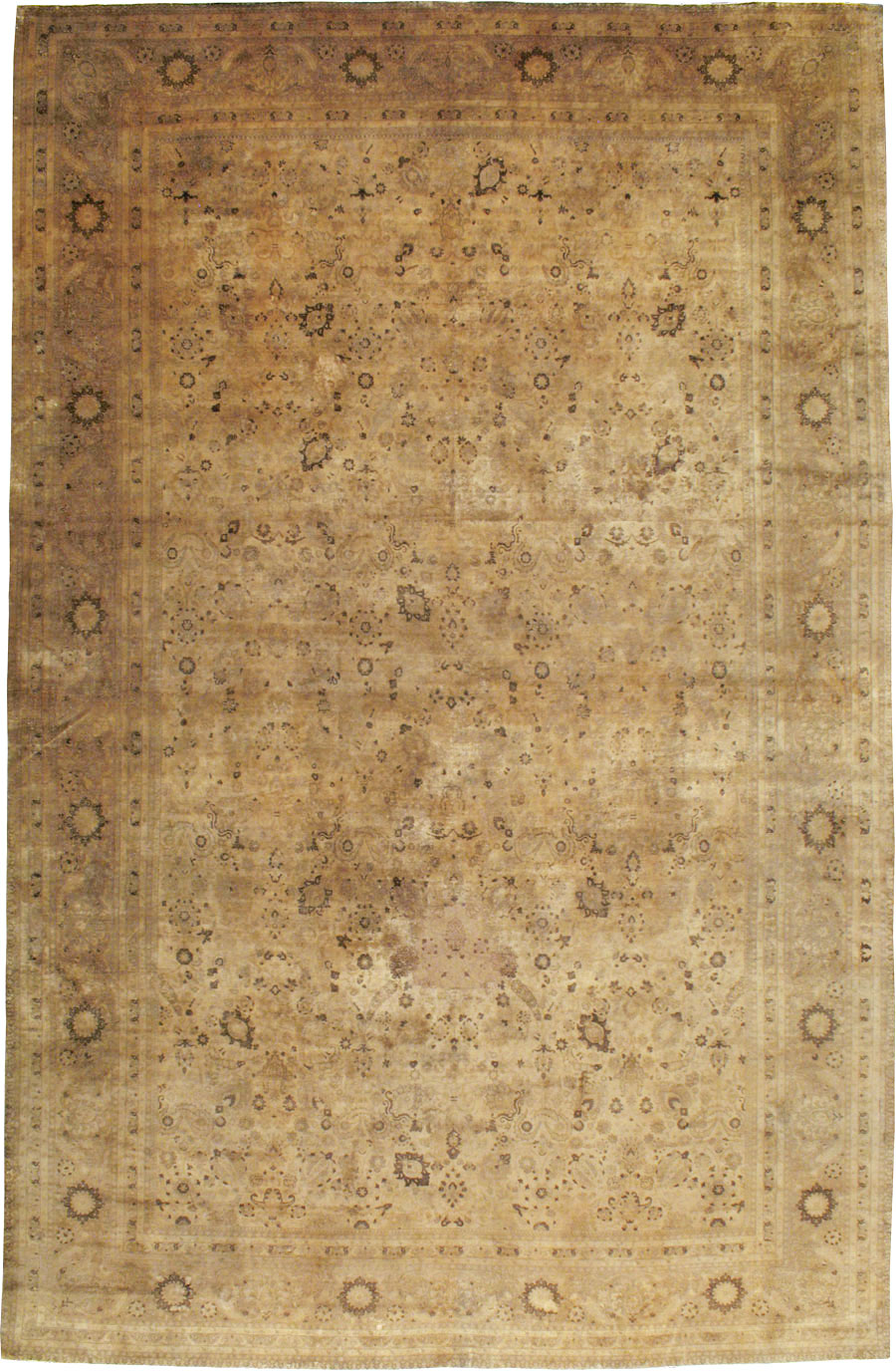 Antique Persian Tabriz Carpet, No.17179 - Gsblank