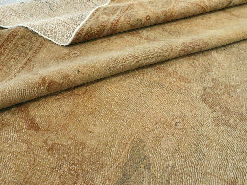 Antique Persian Tabriz Room Size Carpet, No.17181 - Gsblank