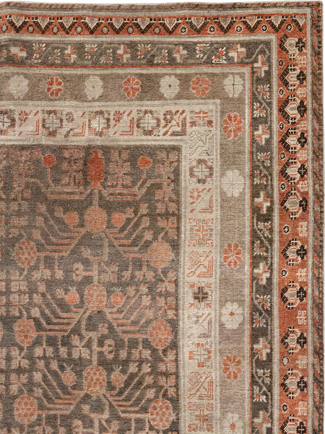 Antique East Turkestan Khotan Gallery Carpet, No.17196 - Gsblank