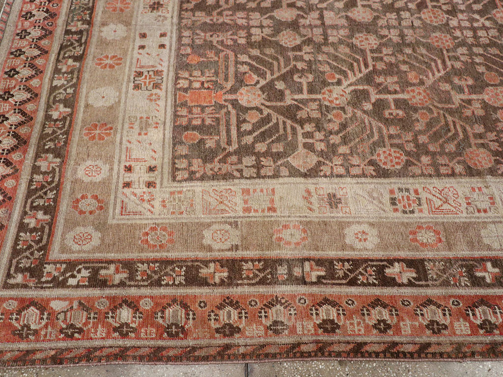 Antique East Turkestan Khotan Gallery Carpet, No.17196 - Gsblank