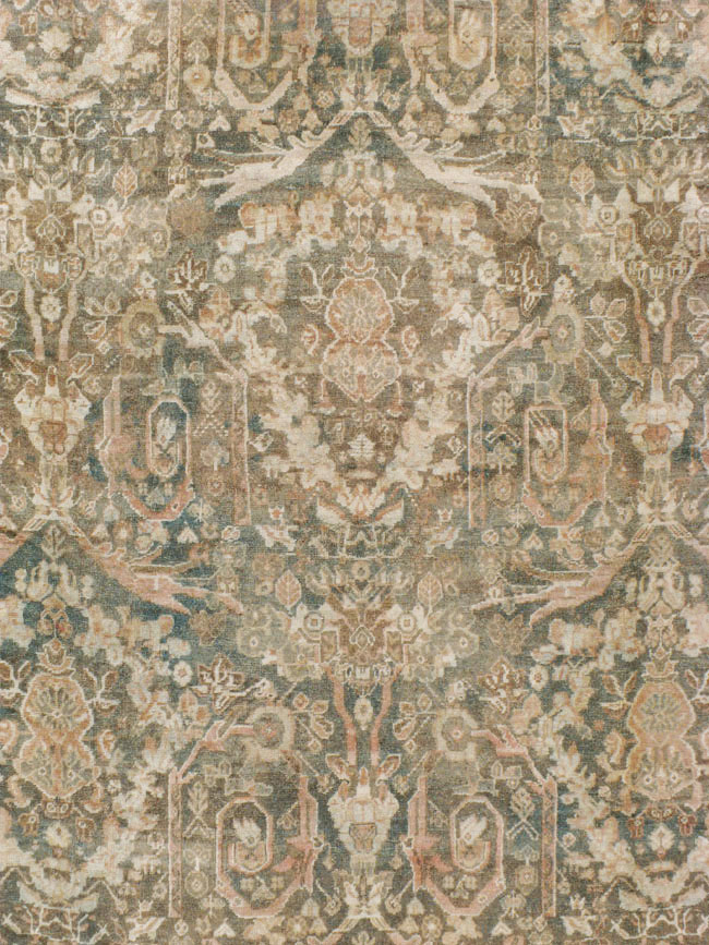 Antique Persian Mahal Carpet, No.17200 - Gsblank