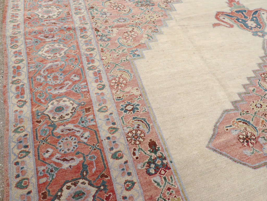 Antique Persian Serapi Room Size Carpet, No.17202 - Gsblank