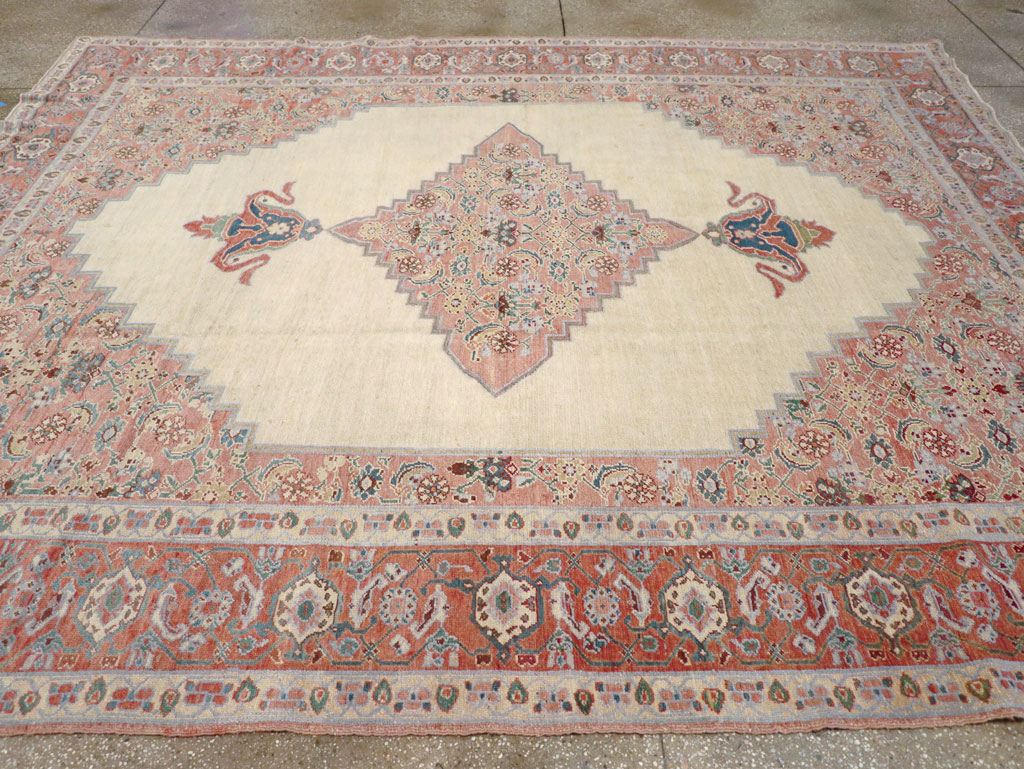 Antique Persian Serapi Room Size Carpet, No.17202 - Gsblank