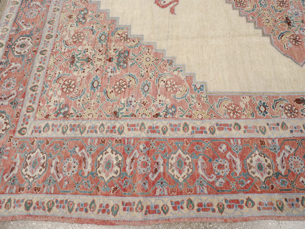Antique Persian Serapi Room Size Carpet, No.17202 - Gsblank