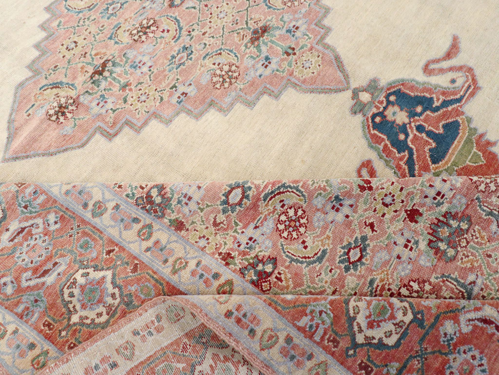 Antique Persian Serapi Room Size Carpet, No.17202 - Gsblank