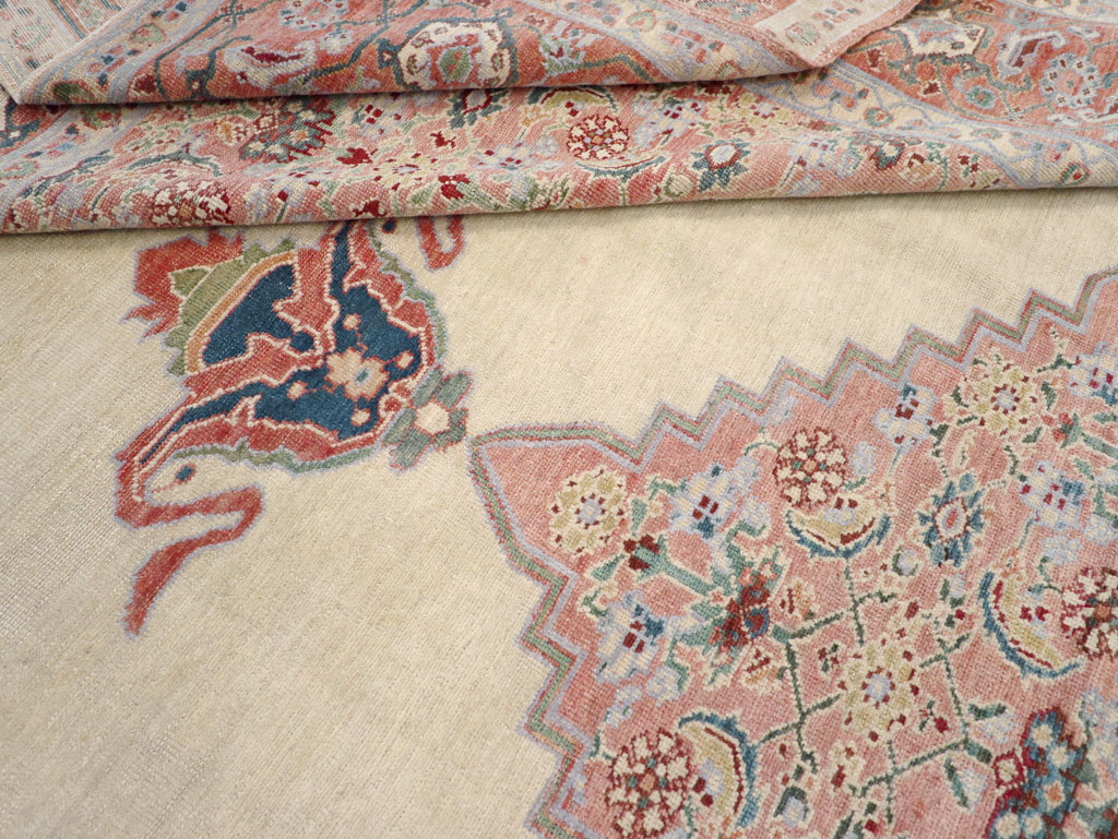 Antique Persian Serapi Room Size Carpet, No.17202 - Gsblank