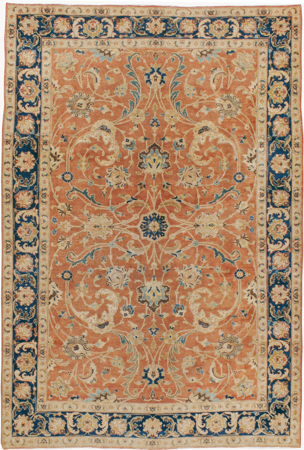 Antique Persian Tabriz Accent Carpet, No.17212 - Gsblank