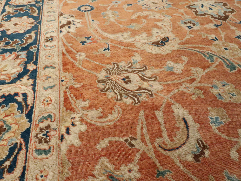 Antique Persian Tabriz Accent Carpet, No.17212 - Gsblank