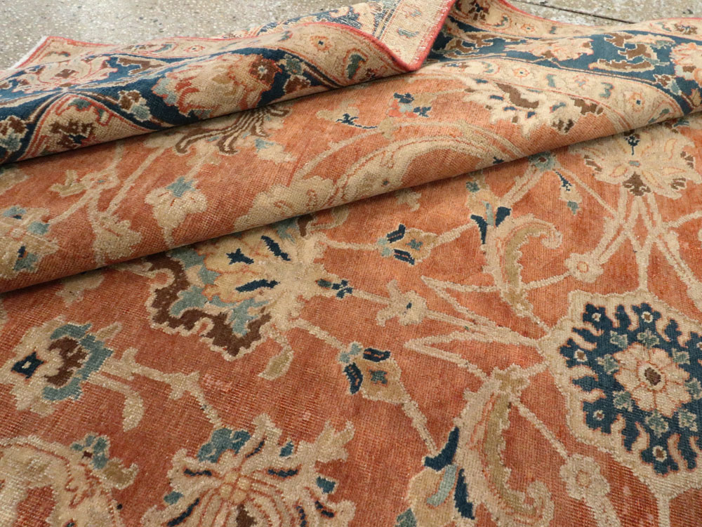 Antique Persian Tabriz Accent Carpet, No.17212 - Gsblank