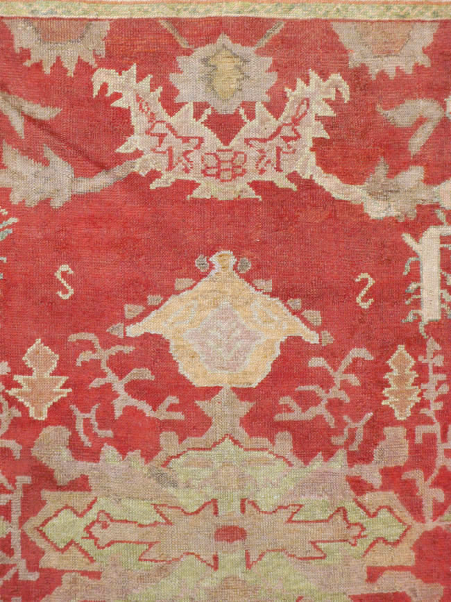 Antique Turkish Oushak Square Carpet, No.17245 - Gsblank