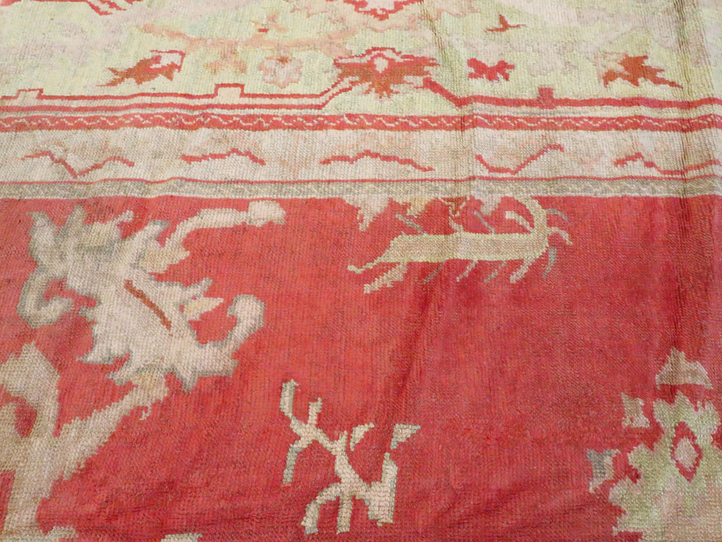 Antique Turkish Oushak Square Carpet, No.17245 - Gsblank