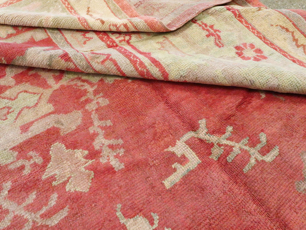 Antique Turkish Oushak Square Carpet, No.17245 - Gsblank